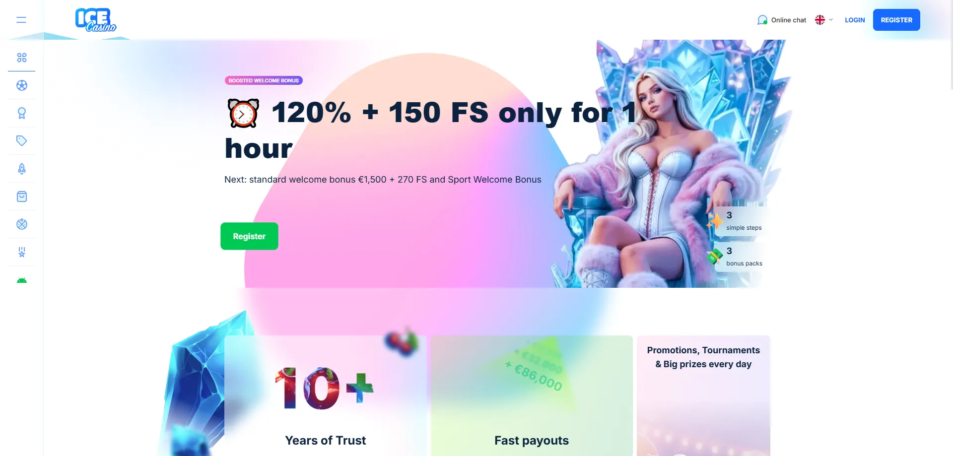 Cadastro no ice casino pelo celular — crie sua conta em minutos